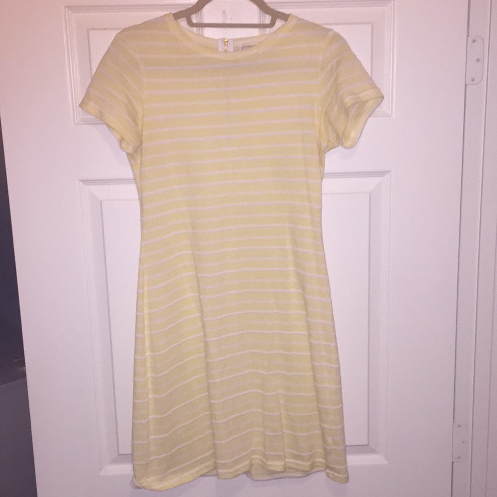 Sail to sable yellow striped dress